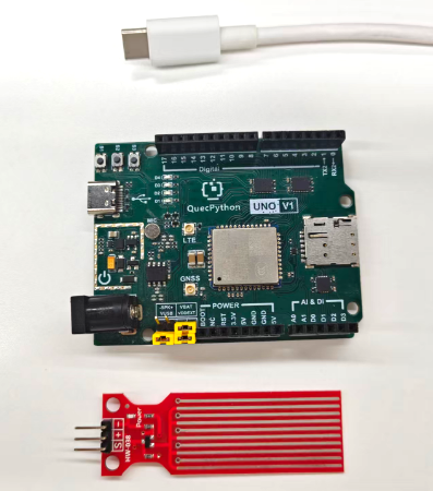 初学者视角体验：【EC800X Duino 开发板】传感器体验-水位检测传感器！